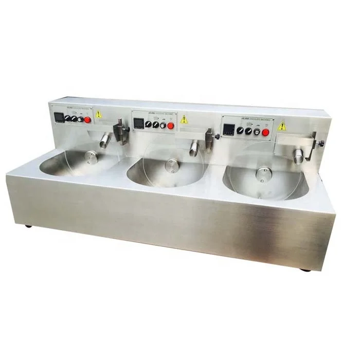 Shop use Small Commercial automatic Vibrating Table continuous tempering chocolate caster with CE