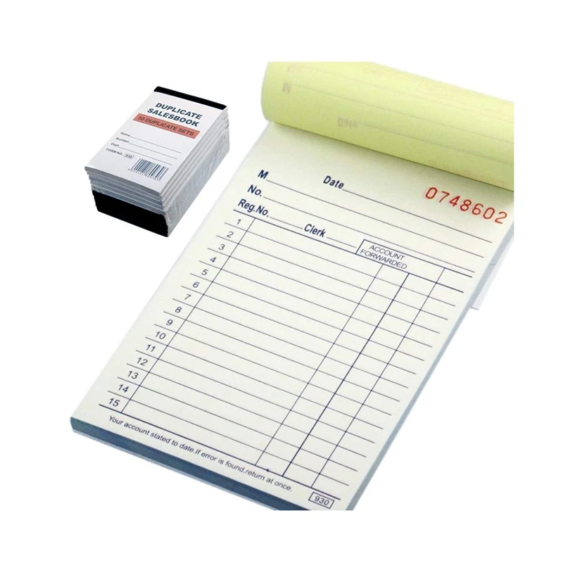 
Customized Duplicate Form CNR Paper Cash Receipt Book Contractor Invoice 