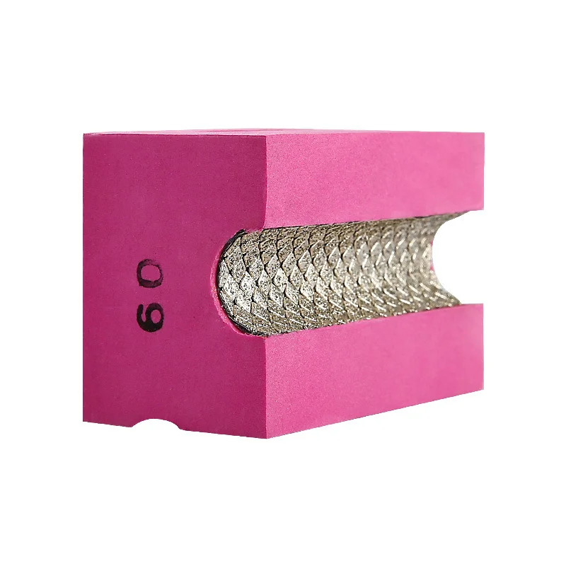 AutoErizo Electroplated Diamond Hand Polishing Pads Sanding Block Foam Backing Pads for Wood Ceramics Glass Tile Concrete Marble