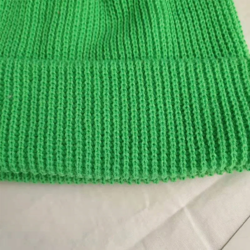 Watch Hat Roll-up Edge Skullcap Fisherman Custom Wholesale Winter Beanie Unisex Colorful Acrylic Knit Multicolor Trawler Beanie