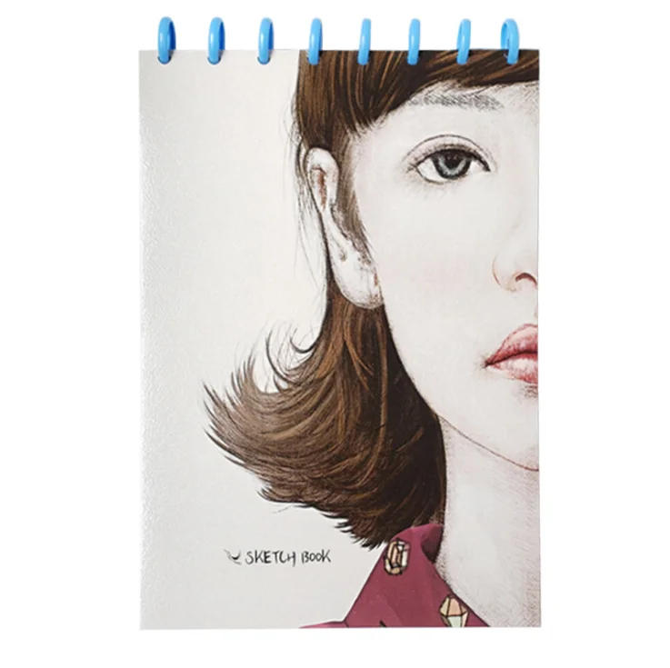 Новая Мода грибные отверстия А4 в твердом переплете Sketchbook для рисования граффити эскиз книга журнал под заказ