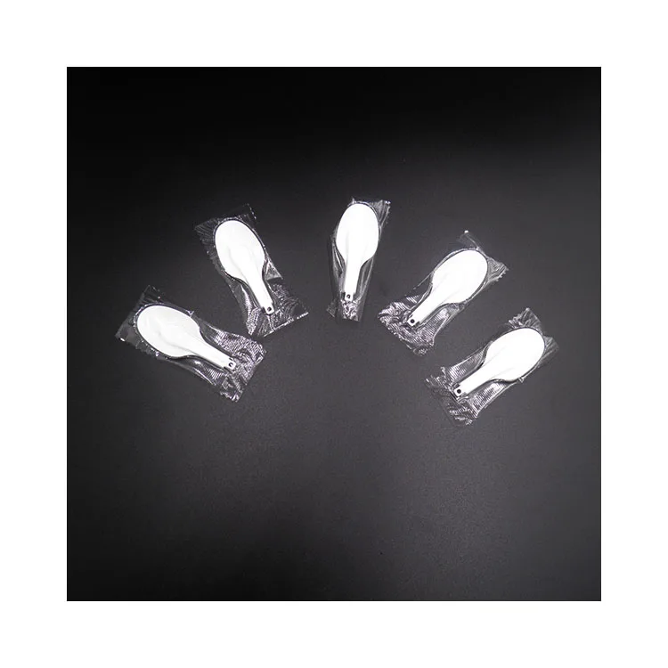 individual wrapped ice cream customized yogurt feeding small spoon