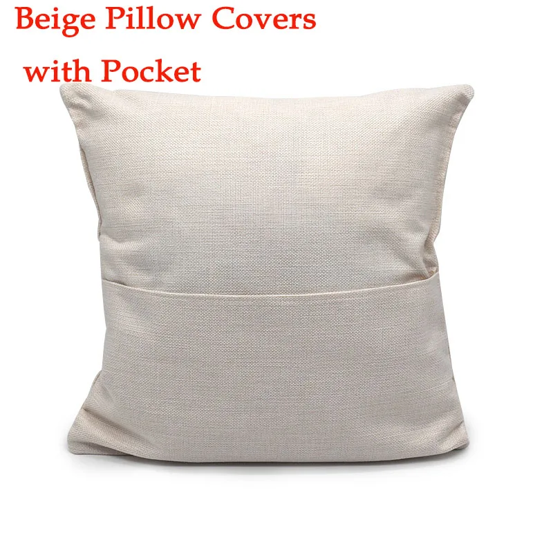 Christmas Decoration 16 Inch Sublimation Pocket Pillow Cover Throw Pillow Case With Magazine Pocket