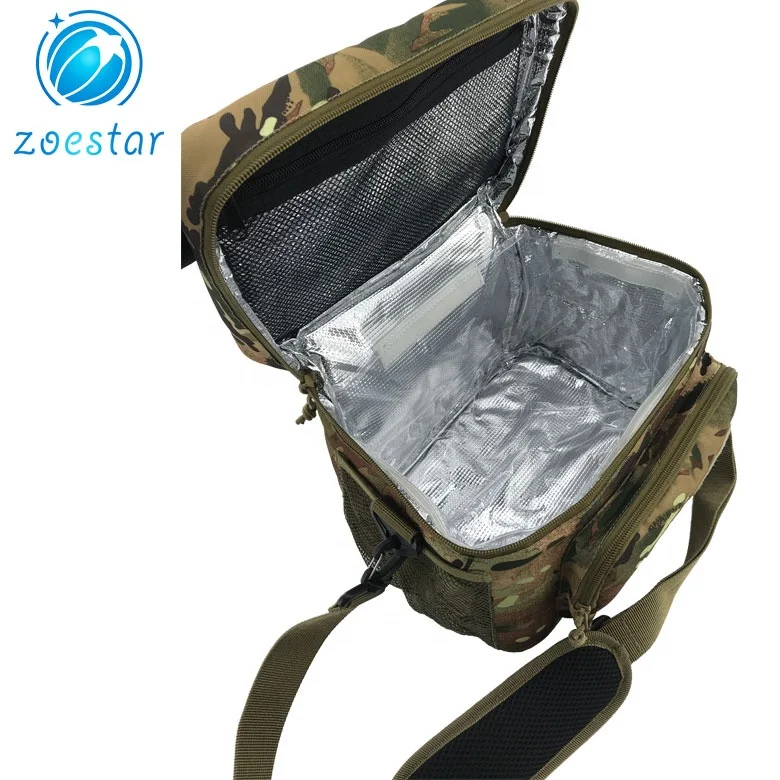 Tactical Lunch Cooler Bag Office Work Travel Picnic Beach Insulated Lunchbox Organizer with Molle Webbing