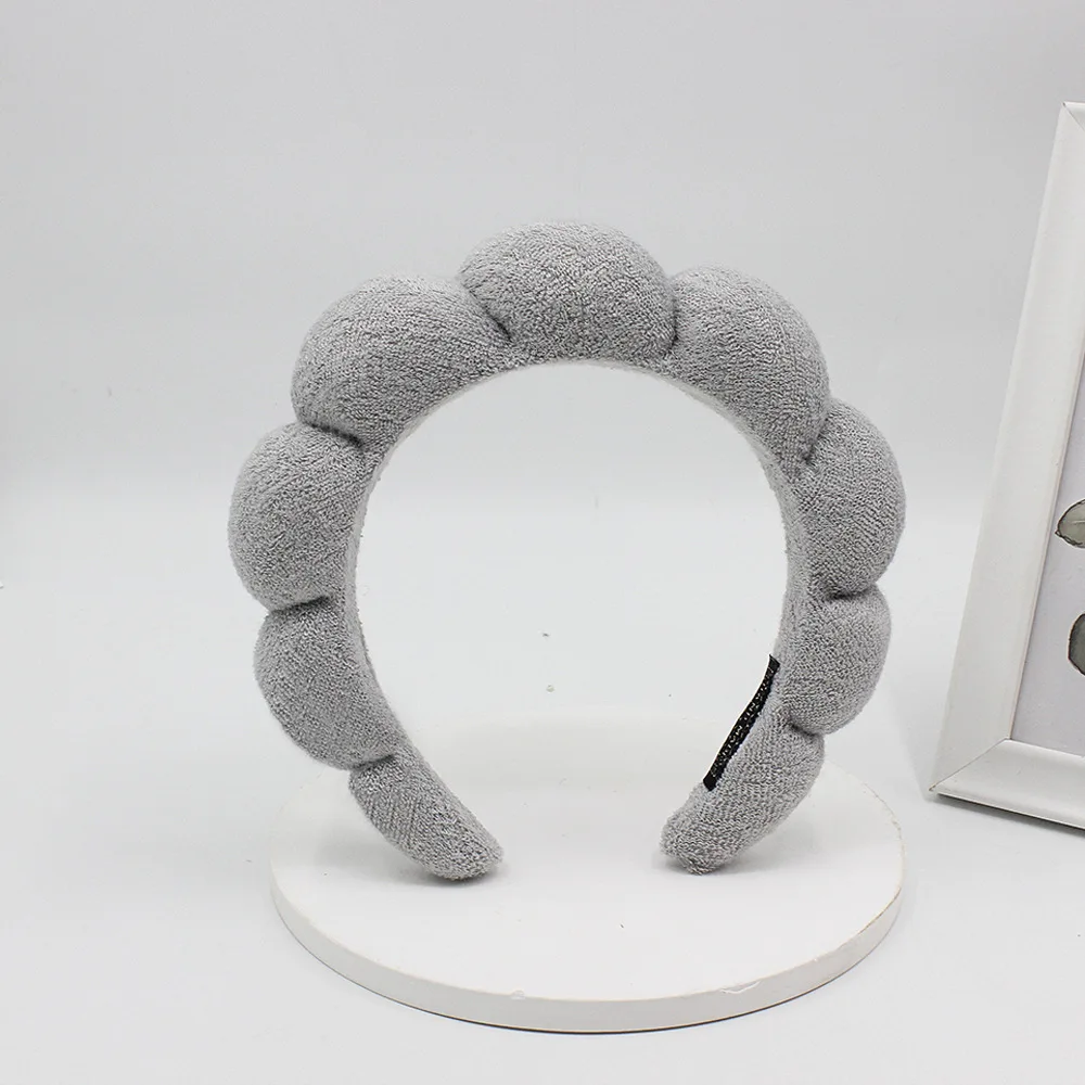 Custom Sponge Hair Accessories Washing Face Makeup Removal Shower, Facial Spa Sponge Headband