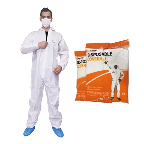 En ISO certified Disposable Coverall Suits PPE Industrial Safety Protective SMS Microporous Type 5/6 Industrial Safety Clothing
