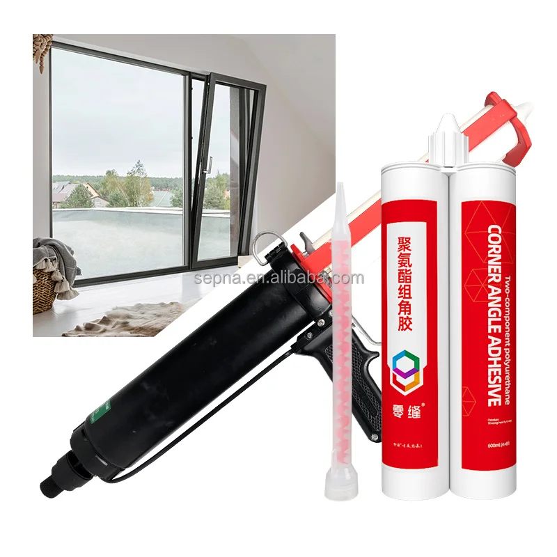Cheap price two component PU adhesive for Aluminum window and door corner