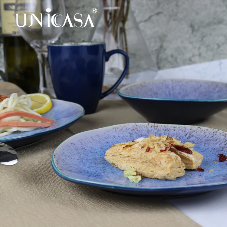 UNICASA Factory Made Ramen Bowl Stoneware Salad Bowl Set with Chopsticks Cheap Ceramic Customized Sustainable Kitchen Bowls