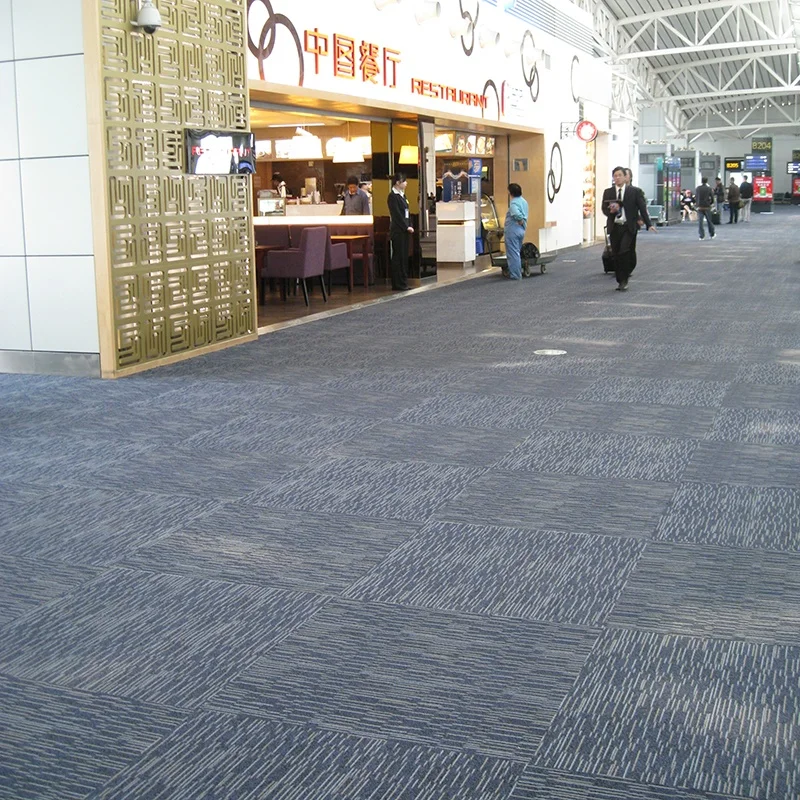 Haima Carpet Hangzhou Airport Terminal Tiles Carpet Nylon Carpet Tiles