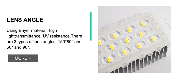 80W 100W Aluminum Heat Sink LED Street Light Module High Luminous 170-180lm/W Full Power Outdoor Lighting