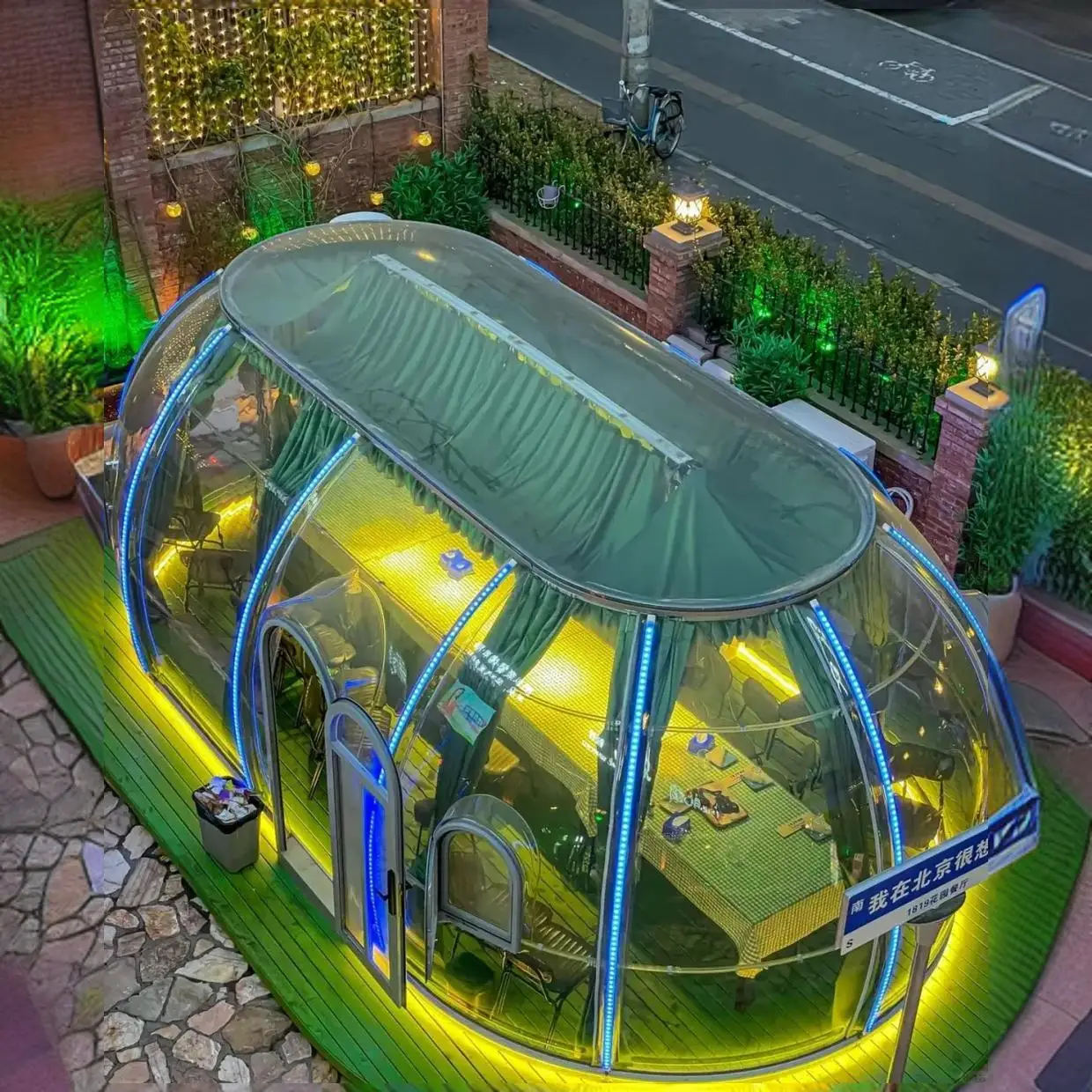 Transparent sun room out door polycarbonate dome igloo home