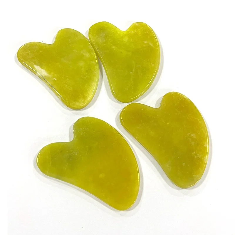 new product ideas 2024 Face Lifting Natural Citrine facial Massage Stone Citrine Gua Sha Yellow Quartz Guasha