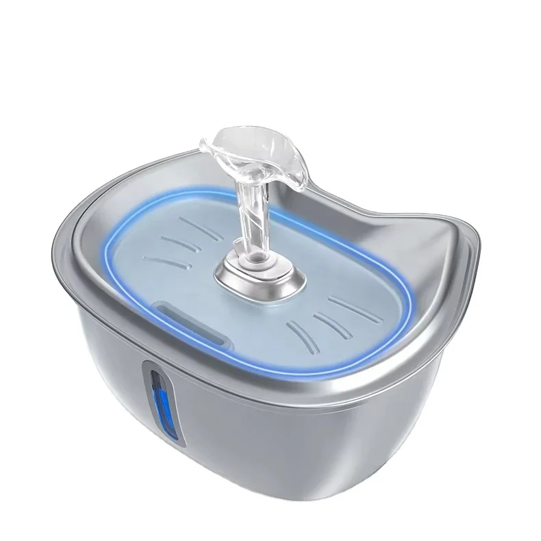 High Quality Cat Drinking Fountain Stainless Steel Feeder Filtered 3L Flower Automatic Pet Cat Water Fountain