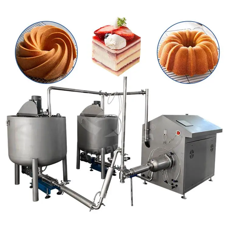 OCEAN Sour Cream Whipping Machine Chiffon Cake Batter Aeration Machine Automatic Marshmallow Aerated Inflator