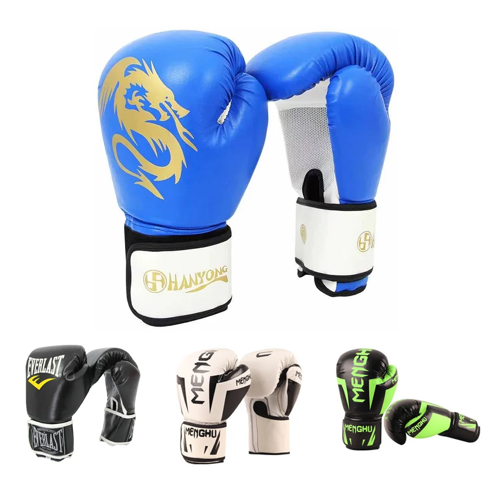 Высокое качество оптовая торговля искусственная кожа дети Пользовательские Тренировочные боксерские перчатки