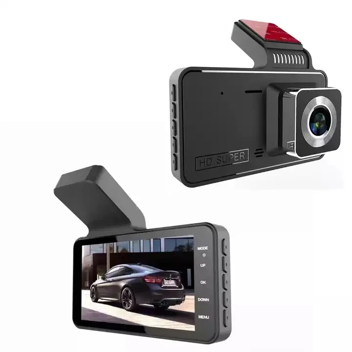 4 inch Dash Cam Car DVR HD 1080P Dash Camera Dual Lens car Black Box Cycle Mirror Driving Recorder dashcam dual camera