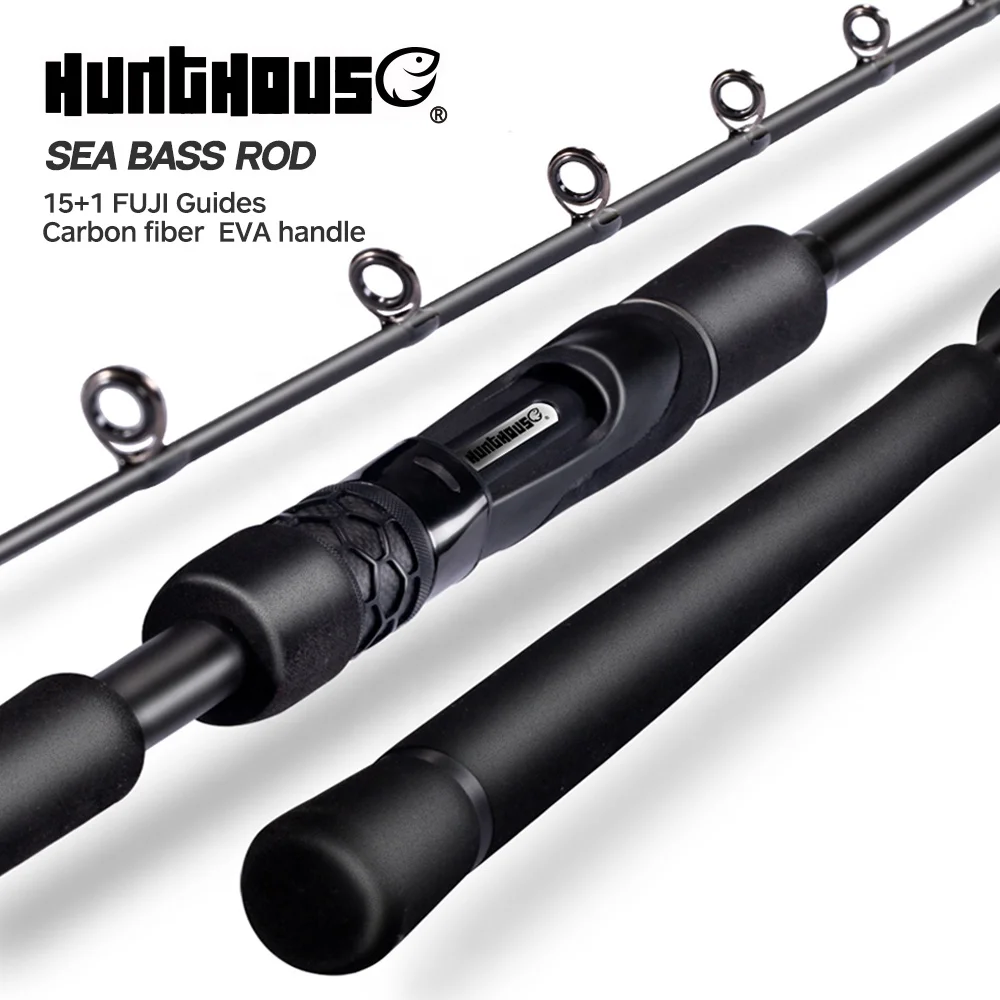 Hunthouse jigging rod saltwater fishing 2 section off shore fishing jig rod sea bass rods