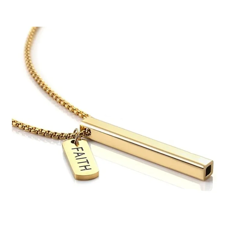 Anxiety Stainless Steel Necklace,Mindful Breathing Necklace The Shift Anxiety Whistle Necklace