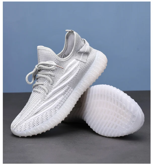 Original Quality Custom Brand Logo Reflective  350 V2 Men Sports Shoes Running Sneakers Women
