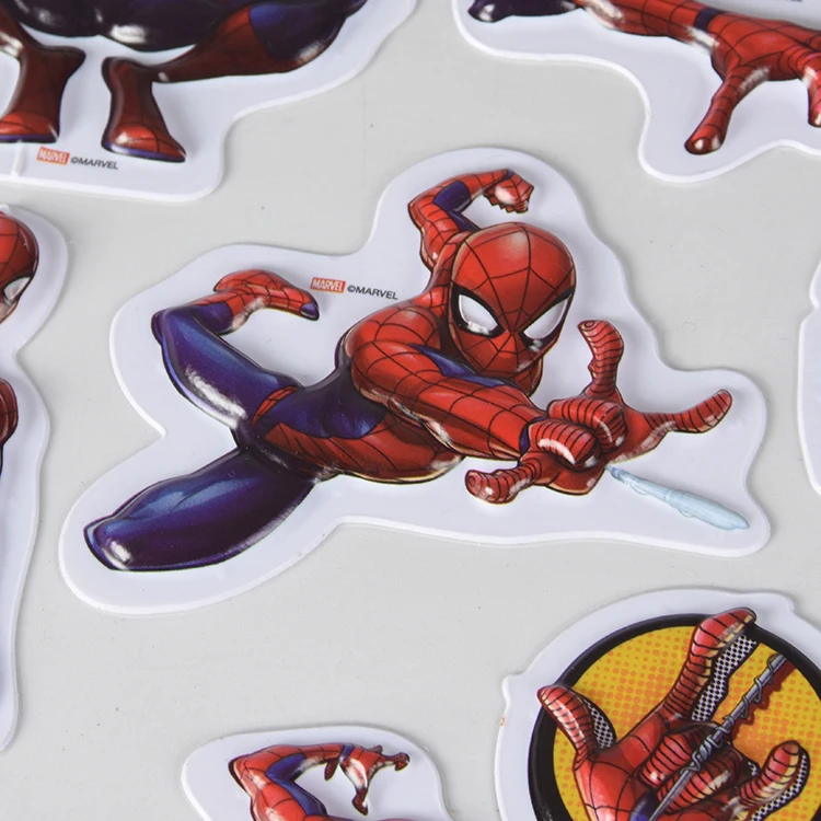 2020 customized new design superhero spiderman blister sticker decal