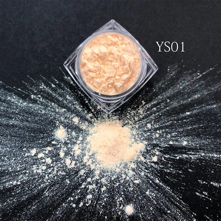 Feishi 12 видов цветов волшебное зеркало порошок для ногтей с блестящим покрытием; Хамелеон Aurora пигмента