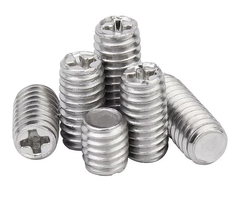Cross Recessed Set Screws with Flat point Stainless Steel Phillips Set Screw