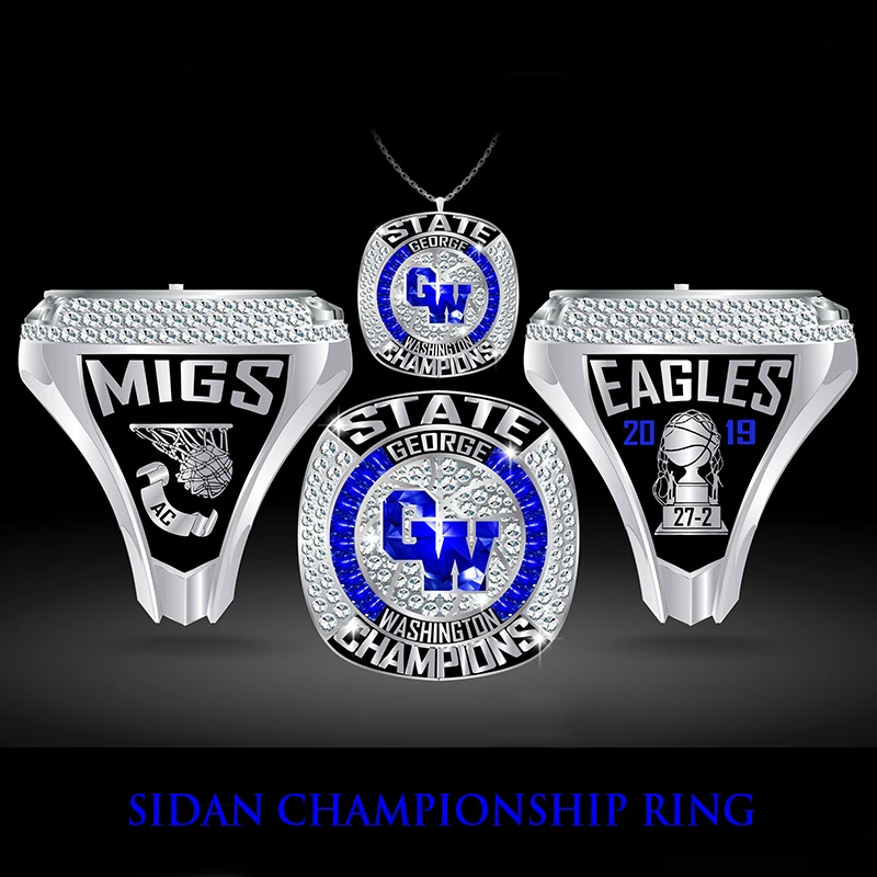 Custom Football Championship ring Basketball Baseball Softball High Quality Champions Rings for Men Teenagers Kids Sports Teams