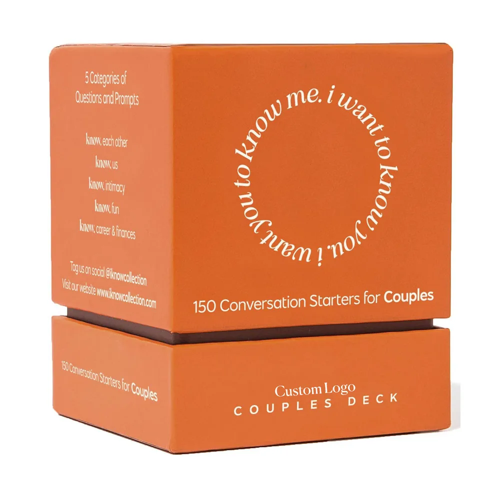 Custom Date night games for couples Challenge Conversation Couple Card Games