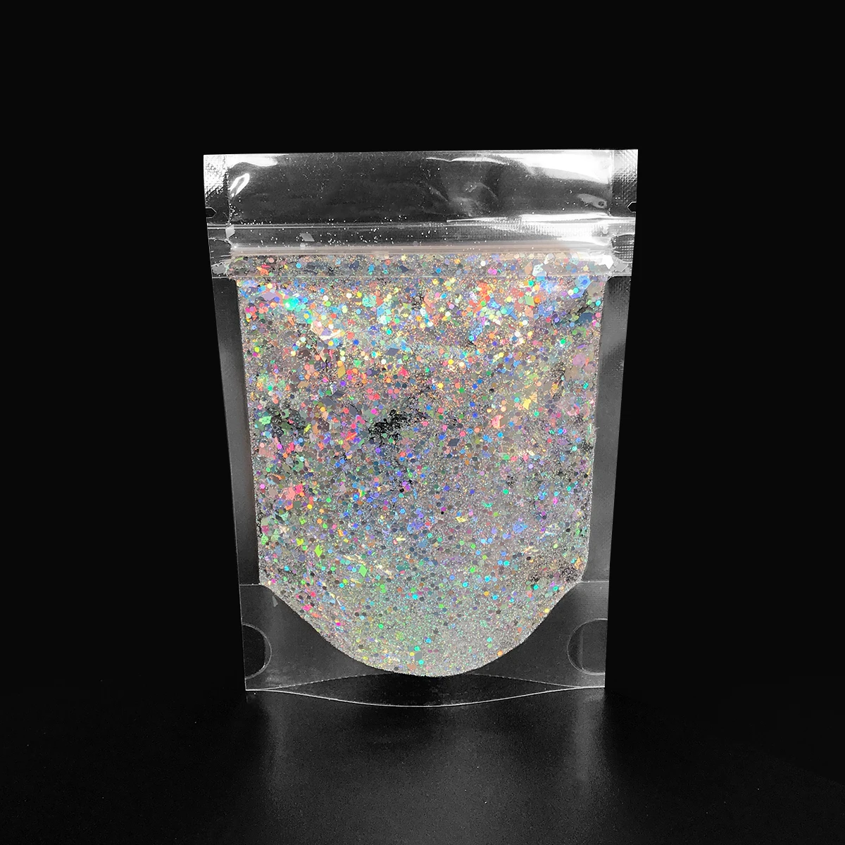 2OZ Bag Bulk Non-Toxic Christmas Decoration silver holographic glitter Mix Polyester Craft Glitter