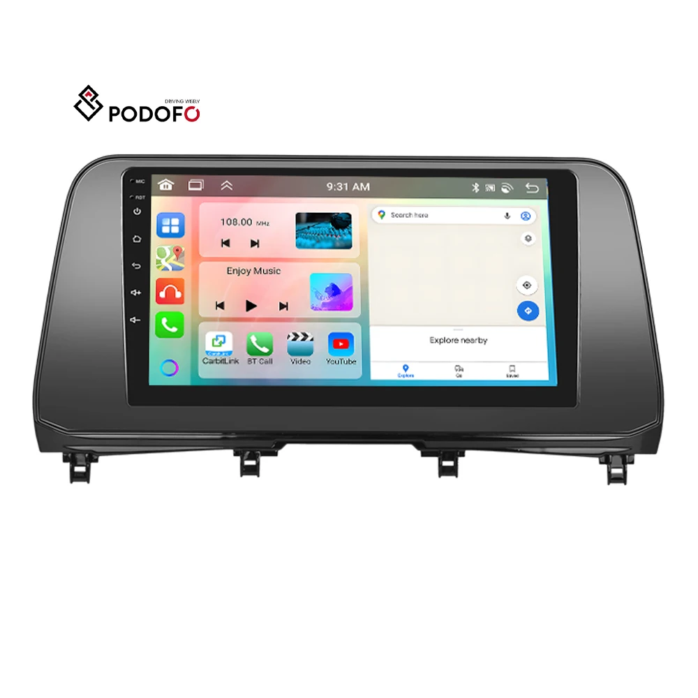 Podofo 10.1 Inch 4+64G Android Car Stereo Carplay Android Auto For Lexus RX300 2020-2021 IPS DSP GPS RDS Wholesale