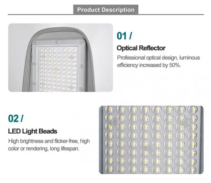 Street Light Control Outdoor Led 30w 60w 90w 150 Watt Lights Road All In One Hot Sale Ip66 Waterproof Led