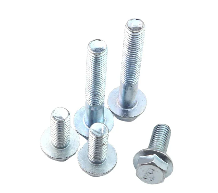 Support customization zinc plated high carbon steel flange bolts Hexagon Flange Bolt