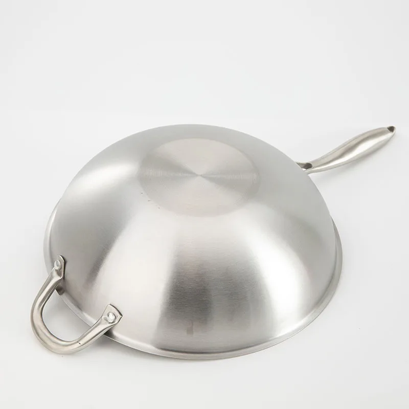 New brand High Quality Chinese Non-stick Cookware 32cm Cast Iron Wok Pan without Lids Fish Scale Fry