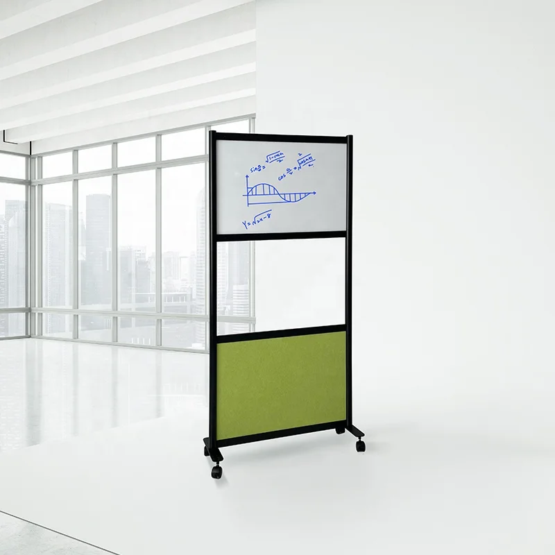 Eco friendly Sound Absorbing Material Acoustic Mobile Noticeboard PET Acoustic Workstation Screen Acoustic Office Whiteboard (62137286822)