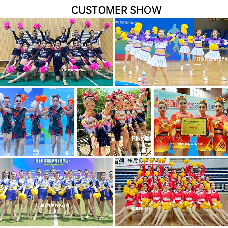 New cheerleading uniform suitable for tops and shorts, red cheerleading costume, cheerleading practice uniform