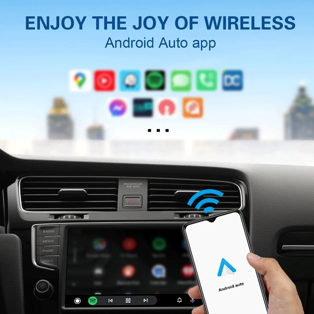 Оригинальный адаптер Topleo Connect CarPlay Интеллектуальный голосовой Универсальный магический android auto carplay ai box беспроводной