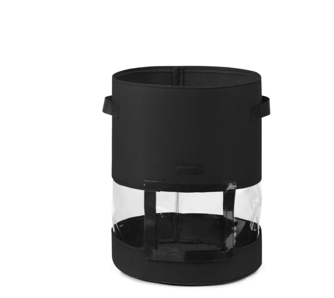 Hot selling WFB-01 Non-woven Fabric 30D*35H(7Gallon) black 335G piece tomato bag