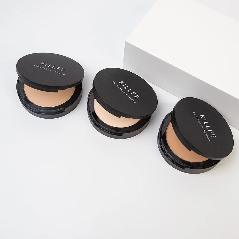 KILLFE Natural Compact Powder Matte High Pigmented Pure Cosmetic Face Makeup Pressed