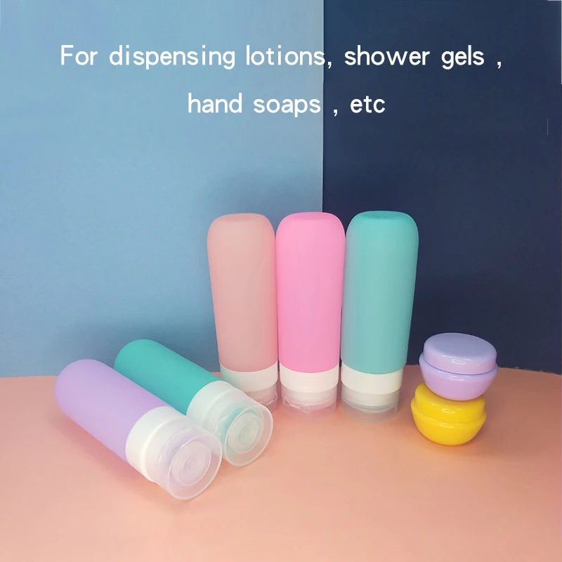 Travel Bottles for Toiletries  3oz Size Containers BPA Free Leak Proof Refillable Liquid Silicone Squeezable Travel dispenser