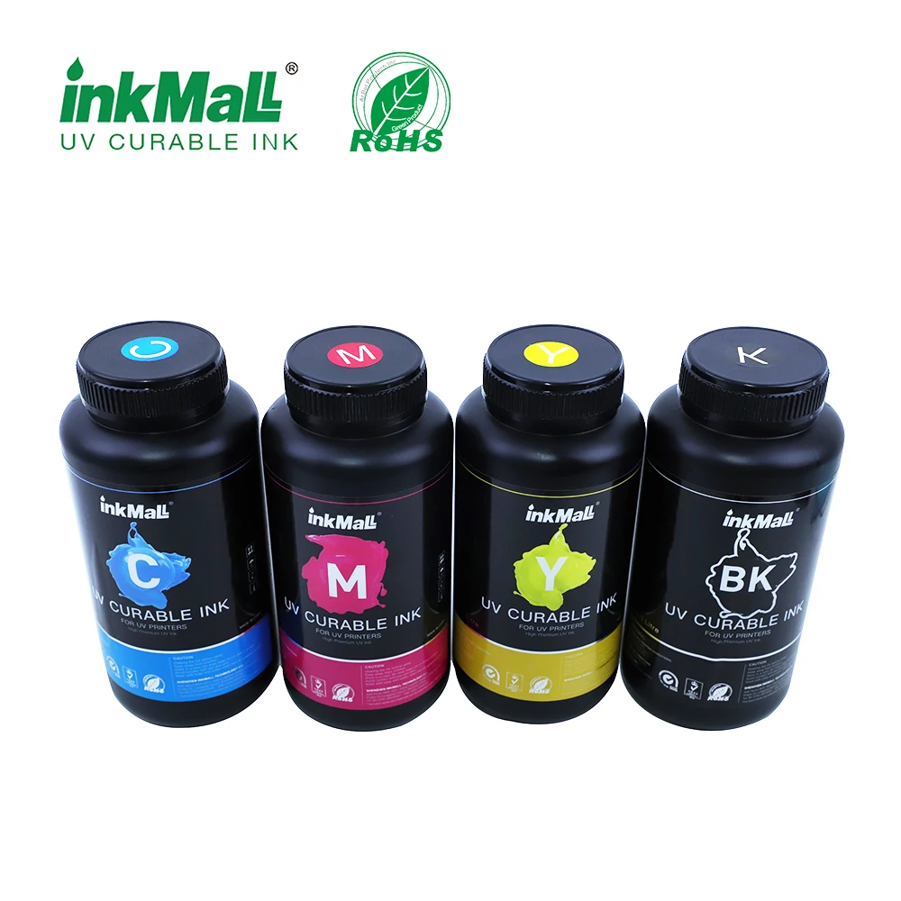 Inkmall Excellent Flexibility UV Solf Ink For Epsn Dx4 dx5 dx7 printhead Print On Poster Flex Banner One Way Vision Mesh