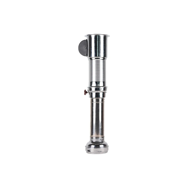 PINNOVO korean barbecue steel pipe telescopic copper tube for smoke in bbq commercial indoor restaurant smokeless pipe