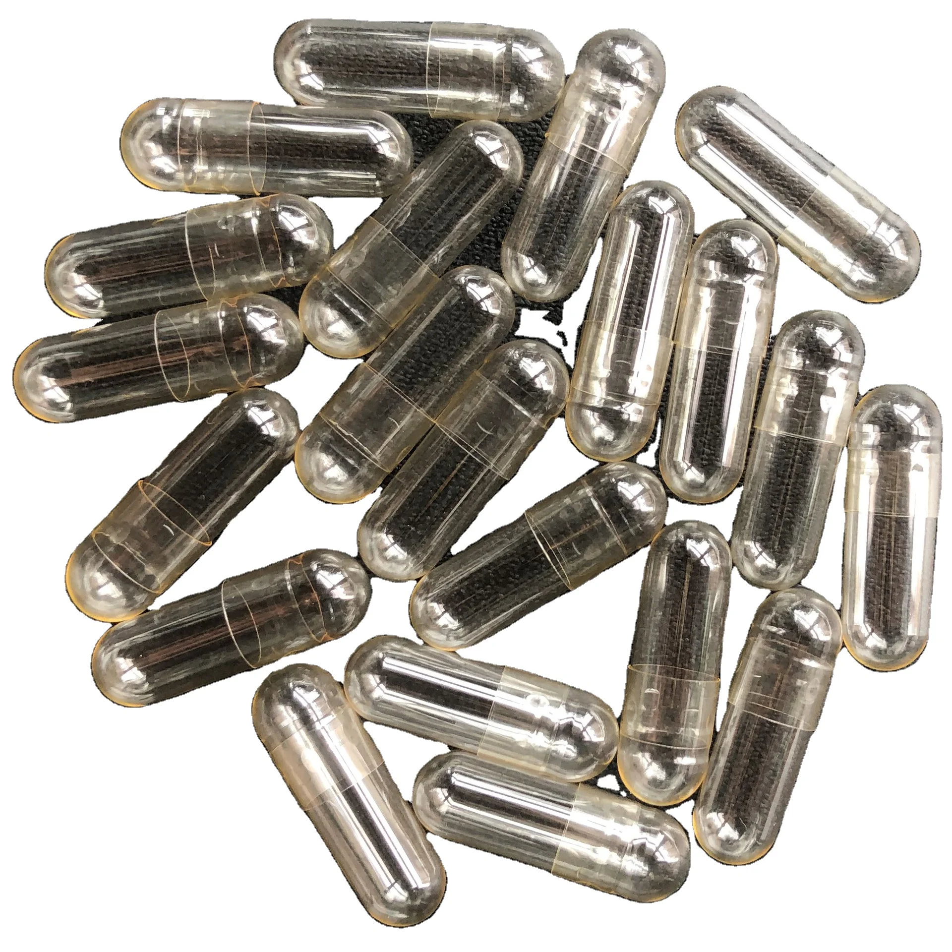 Odm Service Empty Separated Clear Gelatin Capsules 00 Size Empty Capsules For Powder Grianule Liquid