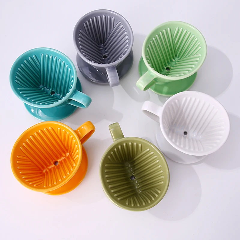 Ceramic Pour Over Coffee Dripper Maker Pot with coffee Brewer Filter coffee filter cup