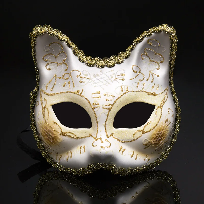 Factory wholesale Half face party mask Halloween Christmas masquerade carnival festival cat mask