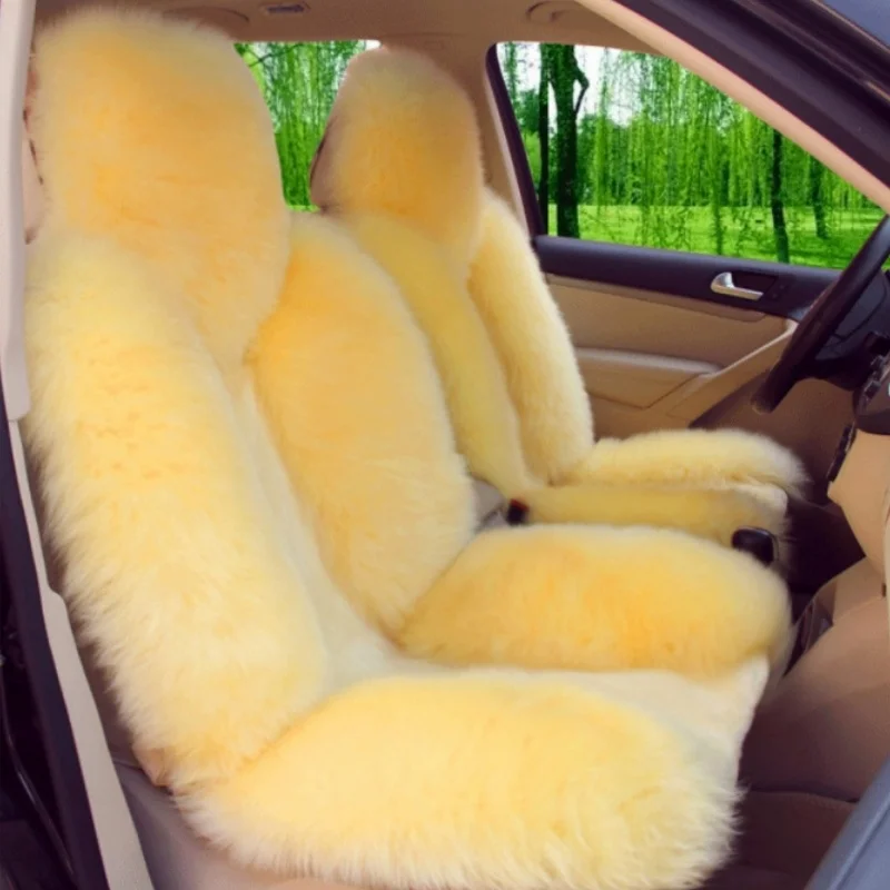 Mazda 3 car seat cover sheepskin long wool luxury warm anti-slip car capes