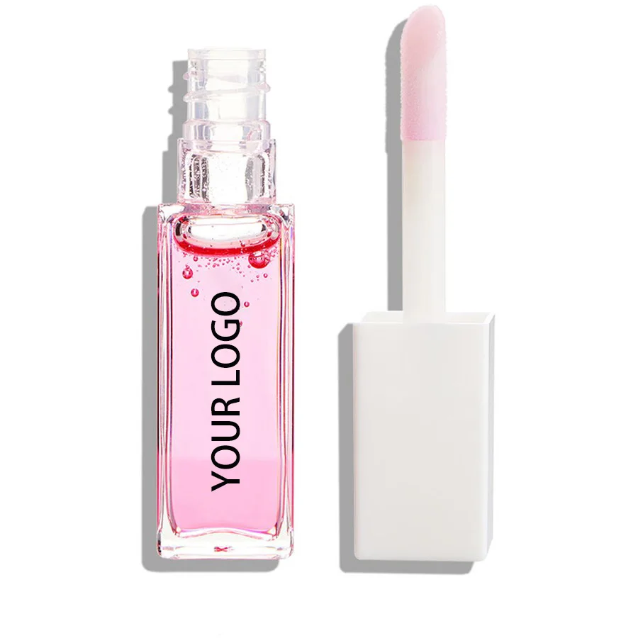 Wholesale Nourishing Lip Treatment Long-lasting Mirror Shine Private Label Organic Pink Lip Oil