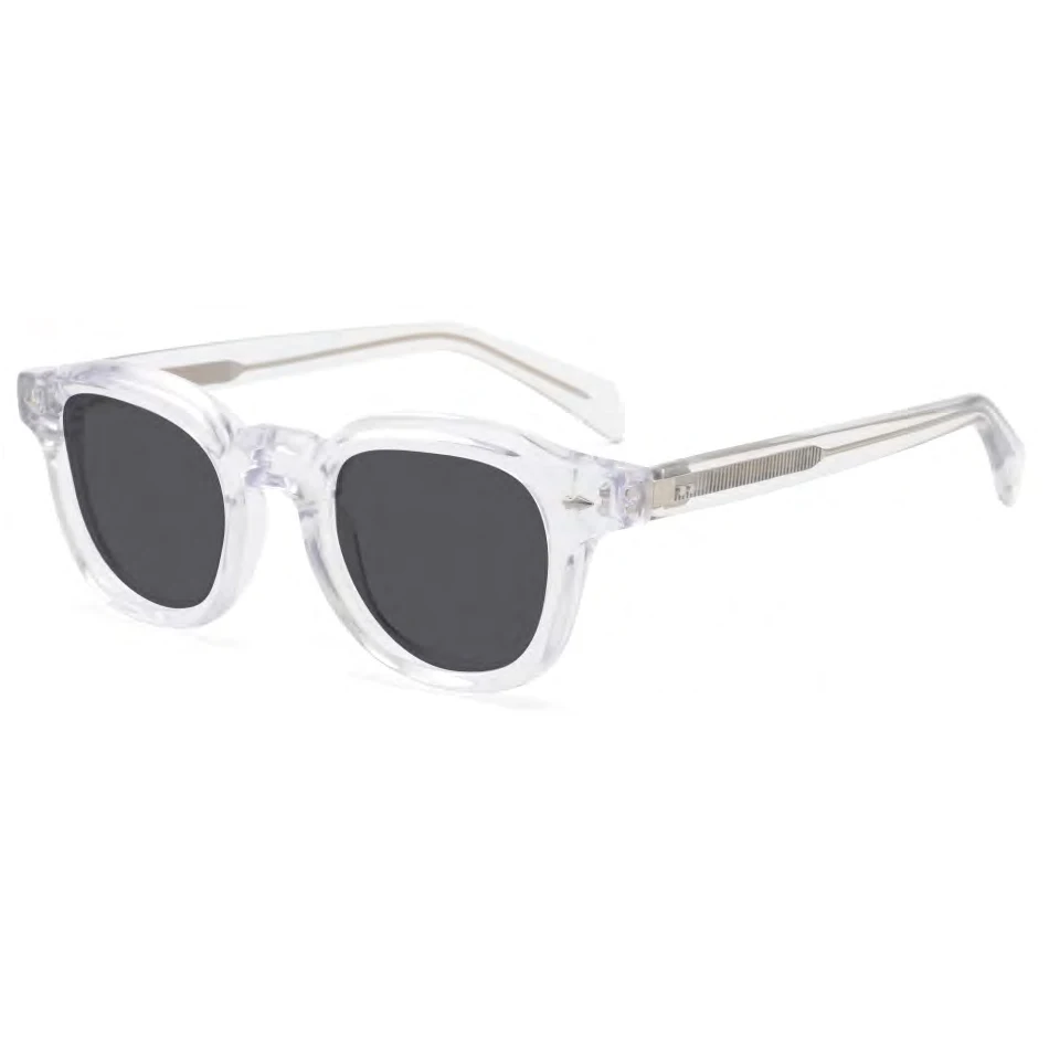 Europe version of the trend of black round classic versatile  Customization high-quality acetate sunscreen polarized sunglasses
