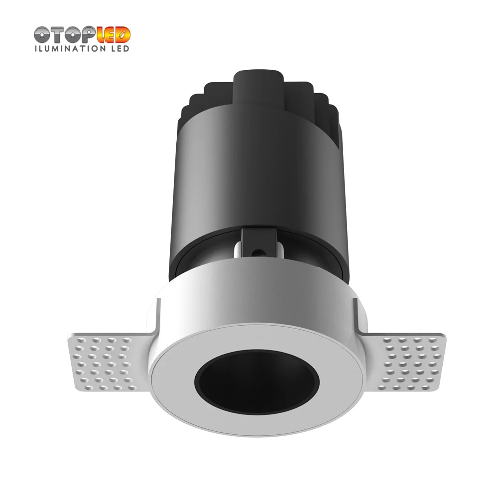for hotel project 6W 12W 20W 30W honeycomb anti-glare Trimless plaster-in spotlight recessed downlight