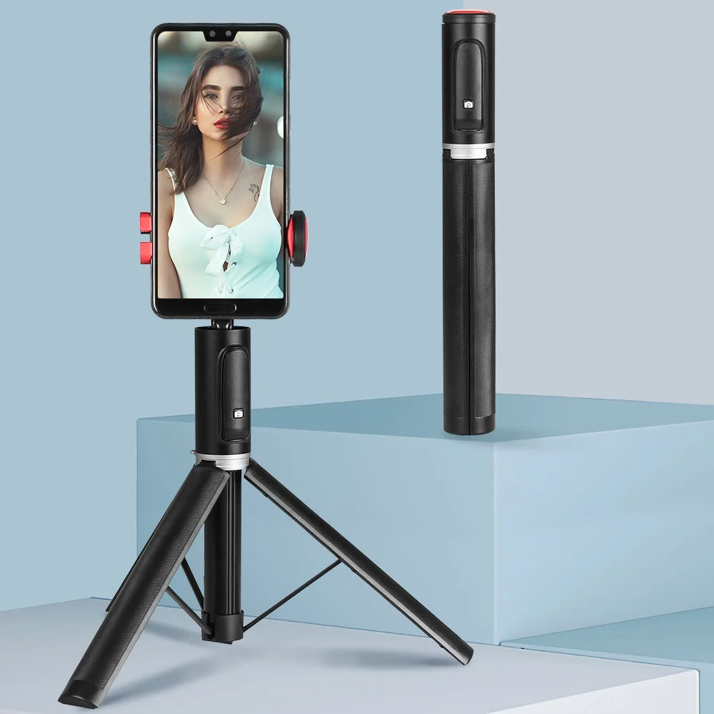 New Arrival Fashion Selfie Stick Flexible Retractable Wireless Remote Phone Camera Tripod Portable  Mini Trepied Tripod Stativ