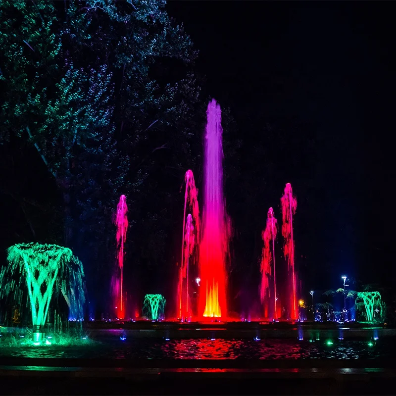 AWS Best Popular Large Fountain Multimedia Program Control Music Dancing Water Fountain with DMX512/RGB Led Light
